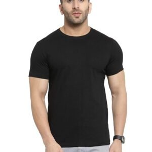 black cotton tshirt for men