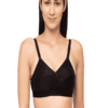 black cotton bras for women