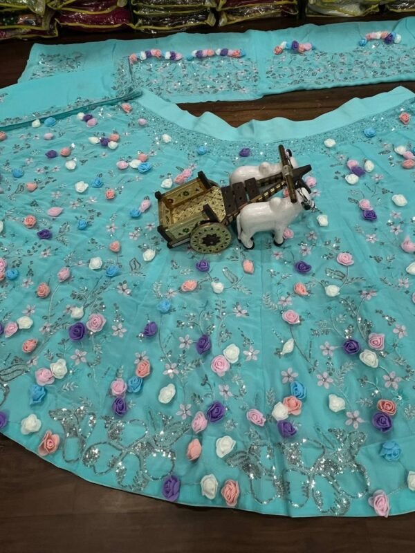Lehenga 1 - Sea green