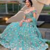 Flower work lehenga choli